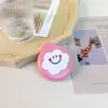 Pente dobrável com airbag de desenho animado, pente fofo estilo creme, pente com almofada de ar para meninas, espelho integrado, pente de massagem portátil para crianças