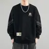 Envio Rápido Moletom Masculino Primavera/Outono 2026 Novo Gola Redonda Caimento Solto Sem Capuz para Adolescentes