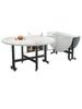 Mesa Dobrável Mesa de Jantar Doméstica Pequeno Apartamento Mesa de Jantar Quarto de Aluguel Mesa de Jantar Simples Moderna Simples 10 Pessoas Novo Produto