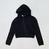 Ahora - Versión Correcta Estilo Coreano 25 Otoño Nuevo Sencillo Bordado Letra Cremallera Diagonal Sudadera con Capucha Chaqueta