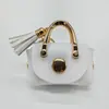 Mini Alça de Metal Pingente de Borla Multifuncional Bolsa Pequena Fofa Bolsa de Mão Quadrada Moda Feminina Bolsa Tendência