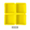 4 moldes de sabão artesanal uniformes molde de sabão de silicone fácil de desmoldar resistente a altas temperaturas Redondo Quadrado Coração Molde de sabão DIY