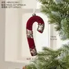 Enfeites de árvore de Natal transfronteiriços arranjo de cena novas decorações de Natal nórdicas pingentes de plástico aveludados cor bordô