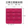 Hebilla Extensora de Sujetador Tres Filas y Tres Botones Extensión de Ropa Íntima Crecimiento de Hebilla 5cm Sujetador con 3 Filas y 3 Botones Hebilla Trasera Producto Transfronterizo