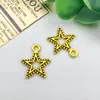 Venta Caliente Transfronteriza Retro Antiguo Aleación de Oro Imitación Sol Luna Estrella Colgante Accesorio para Joyería DIY Colgante