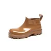 Celebridade da internet Irmão AXI galochas femininas moda cor de doce sapatos de borracha novos antiderrapantes feios fofos cabeça grande sapatos d'água galochas moda