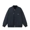 Jaqueta Bombeiro Rumei Estilo Retrô Americano Simples com Gola Baseball Primavera Nova Casual Versátil para Casal Roupa de Trabalho