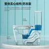 MEIKA Inodoro Cerámico Sifónico de Alto Rendimiento Superficie Esmaltada Limpieza Rápida Baño Inodoro T8305