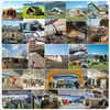 Barraca de Camping ao Ar Livre para 3-4 Pessoas Barraca Inflável Totalmente Automática Barraca de Acampamento Barraca para Observação de Estrelas Barraca de Algodão para Viagem