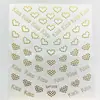 Pegatinas de Uñas Retro Corazón de Cuervo Transfronterizas Calcomanías 3D en Relieve Bronceadas Pegatinas para Uñas Pegatinas Decorativas de Mariposas para Uñas