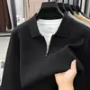 Chamarra Suéter de Capa de Aire para Hombre, Nuevo Estilo Otoño 2026, Cardigan de Punto para Hombre Casual de Moda Color Sólido Cuello Solapa