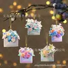 Juego Transfronterizo de 5 Piezas Colgante de Madera con Letras Florales Set para el Día de la Madre Arte Exquisito Decoración para Fiesta en Casa Colgante
