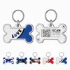 Etiqueta de Identificación con Código QR para Mascotas, PawView, Aleación de Zinc Multicolor con Forma de Hueso, Etiqueta de Identificación con Código QR para Perros y Gatos, TN214