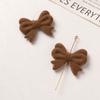 Flocado Francés de Alta Gama Retro Borgoña Terciopelo Lazo Pendientes DIY Tocado Accesorios para el Cabello Material para Colgantes al Por Mayor