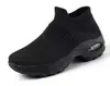 Zapatos de mujer talla grande para Primavera y Otoño 2020 con amortiguación de aire, zapatillas tejidas tipo calcetín, zapatos slip-on, zapatos de moda tipo mecedora, zapatos casuales, zapatos tipo calcetín