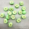 Cuentas de Manzana Pintadas 3D de Dibujos Animados Acrílico Medio Manzana Cuentas Sueltas Cadena para Teléfono DIY Cadena para Bolsa Accesorios