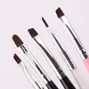 Atacado Haste Curta Única Cabeça Redonda Cabeça Inclinada Caneta de Fototerapia para Nail Art Ferramenta de Fototerapia para Iniciantes Pincel Caneta de Fototerapia com Cabeça Inclinada Francesa