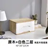 Armário de Armazenamento Simples de Madeira Maciça para Mesa Gaveta Tipo Organizador Multicamadas Caixa para Sala de Estar Entrada Pequeno Armário de Armazenamento Combinação Armário para Janela de Canto