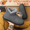 Botas de Nieve para Hombre con Forro de Lana, Zapatos Cálidos de Algodón de Caña Corta, Engrosados y con Forro de Lana, Botines Cortos Antideslizantes para Hombre, Nuevo Estilo de Invierno