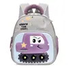 Mochila Escolar para Jardín de Infancia Estilo Coreano Excavadora, Mochila Linda de Dibujos Animados para Niños y Niñas, Bolsa de Estudiante Infantil Super Linda
