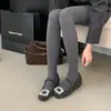 Sapatos de Salto Grosso Retrô Franceses da Moda para Mulheres 2025 Novos Outono e Inverno com Laço Sapatos Mary Jane Versáteis
