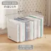 Caixa de armazenamento transparente simples feita de material PP, grande capacidade, para bancada da cozinha, uso doméstico, com alça e tampa