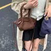 Bolsa Tote Grande de Camurça Retro Transfronteiriça para Mulheres 2026 Nova Moda Versátil Bolsa de Mão Bolsa de Ombro