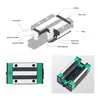 HIWIN Tamanho Intercambiável HGH/HGW Série Completa Trilho Guia de Precisão Deslizador Flange de Quatro Furos Deslizador Linear Trilho de Deslizamento