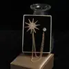 Broche de Metal con Borlas de Alta Gama Transfronterizo Europeo y Americano para Hombre, Copo de Nieve Geométrico Creativo de Moda, Pin para Traje de Alta Gama