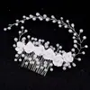 Accesorios de Peine para Novias de Moda para Mujer Flor de Cerámica Suave Coreana Perla Peine para el Cabello Transfronterizo Aliexpress Venta Caliente Accesorios de Peine al por Mayor