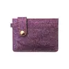 Nuevo Tarjetero Girl con Purpurina Ranuras Múltiples para Tarjetas Hebilla Delgado Unisex Tarjetero Venta Directa de Fábrica