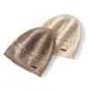 Cachemir 2026 Outono/Inverno Novo Chapéu Casual de Malha Grossa Cor Sólida de Alta Qualidade para Mulheres, Quente para Exterior, Moda