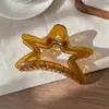 Pinza para el pelo de lunares blancos y negros coreana, estilo retro simple, pinza versátil de color gelatina para la parte trasera de la cabeza, pinza de tiburón
