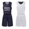 Ropa para niños adultos uniforme de baloncesto de doble cara traje camiseta de baloncesto para hombre uniforme de equipo de doble cara traje deportivo compra grupal impresión de número