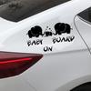 Elefante bebê a bordo adesivos de carro elefante bebê família adesivos de vidro bebê adesivos de carro refletivos