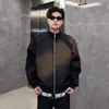 Chaqueta Casual Patchwork con Cuello Alto para Hombre, Nueva Colección Primavera y Otoño 2026, Corte Holgado, Ropa de Trabajo, Moda Urbana Tendencia, Abrigo Versátil