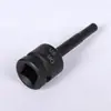 Hexágono soquete 1/2 pistola de ar comprimido de uma peça cabeça de lote pneumática hexagonal chave de fenda manga ameixa manga hexagonal pistola de ar terno lote