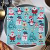 Navidad Pintado Punto Nuevo Desechable Impreso Servilleta Pañuelo Facial Pañuelo de Papel Fiesta Pañuelo Venta al por Mayor