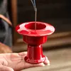 Quemador de Incienso Langhong Cerámico de Pie Hecho en Fábrica, Soporte de Incienso Estilo Song, Pequeño Adorno para Uso en Interiores, Soporte de Incienso de Alta Gama, Exquisito