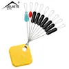 Feijões coloridos para espaço super apertado em atacado silicone 7+2 conjunto de linhas feijões de posicionamento alta concentricidade trava linha apertada não machuca linha equipamento de pesca