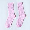 Calcetines Personalizados, Nuevo Estilo de Primavera y Otoño, Colores Frescos y Contrastantes, Calcetines de Media Caña para Mujer, Calcetines de Felpa Suaves y Cómodos para Uso Exterior