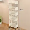Estante de Almacenamiento de Snacks Móvil Sala de Estar Cocina Estante de Almacenamiento de Frutas Carrito Multicapa Estante de Almacenamiento Multifuncional para el Hogar