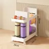 Cesta de Almacenamiento para Esterilla de Yoga, Carrito para Sala de Estar en Casa, Estante de Almacenamiento para Equipo de Fitness, Estante de Almacenamiento de Plástico Engrosado Multifuncional