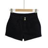 K017-25 Primavera Nuevo Estilo Coreano Retro Chica Caliente Sexy Cintura Baja Ombligo Dos Botones Abotonados Shorts de Mezclilla