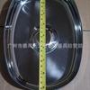 Tapa de Placa de Hierro Engrosada Calentada Acero Inoxidable Tapa para Verduras Tapa para Verduras Bandeja Cubierta Tapa para Teppanyaki Cubierta Antipolvo para Mesa de Comedor Comida