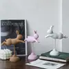 Adorno de Conejo Volador de Madera de Estilo Nórdico para el Hogar, Gabinete de Vino, Decoración de Mueble de TV, Entrada, Regalo de Inauguración de Casa