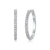 Venta Caliente Transfronteriza Brazalete de Oreja de Moissanita Chapado en Plata de Ley 925 Oro de 18 Quilates Pendientes Simples y Modernos Pendientes de Moissanita de Comercio Exterior Transfronterizo