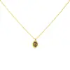 Collar de Piedra Ojo de Tigre Estilo Mismo de Dilireba para Otoño e Invierno, Color Castaño, Lujo Ligero, Sensación de Alta Gama, Cadena de Clavícula en Capas