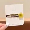 Pinza para el Cabello Exquisita de Gama Alta para Mujer Clip BB Estampado de Leopardo Retro Lindo Clip para Flequillo Lateral Accesorios para el Cabello de Moda con Temperamento