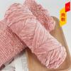 Bola de lana gruesa de terciopelo dorado de chenilla, hilo para tejer, gorro, bufanda, suéter, muñeca, ganchillo, zapatos, bolsa de material tejido de bricolaje